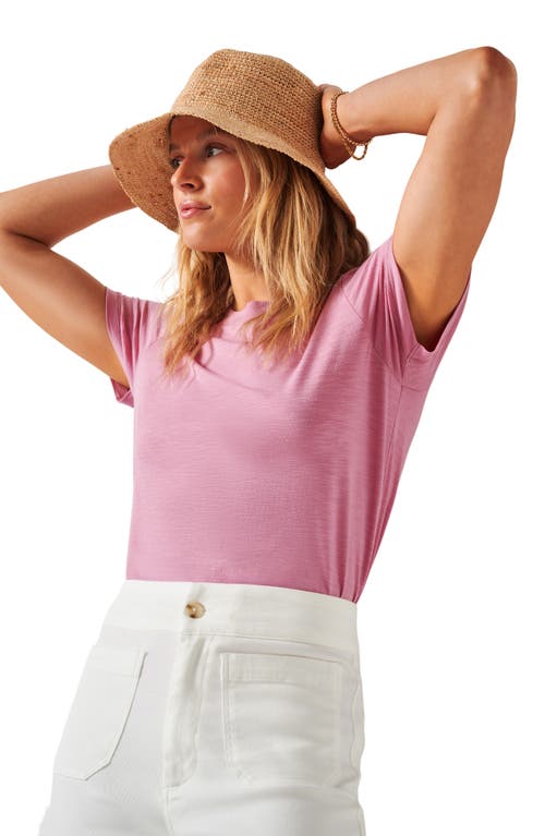 Travismathew Cloud Crewneck T-shirt In Pink