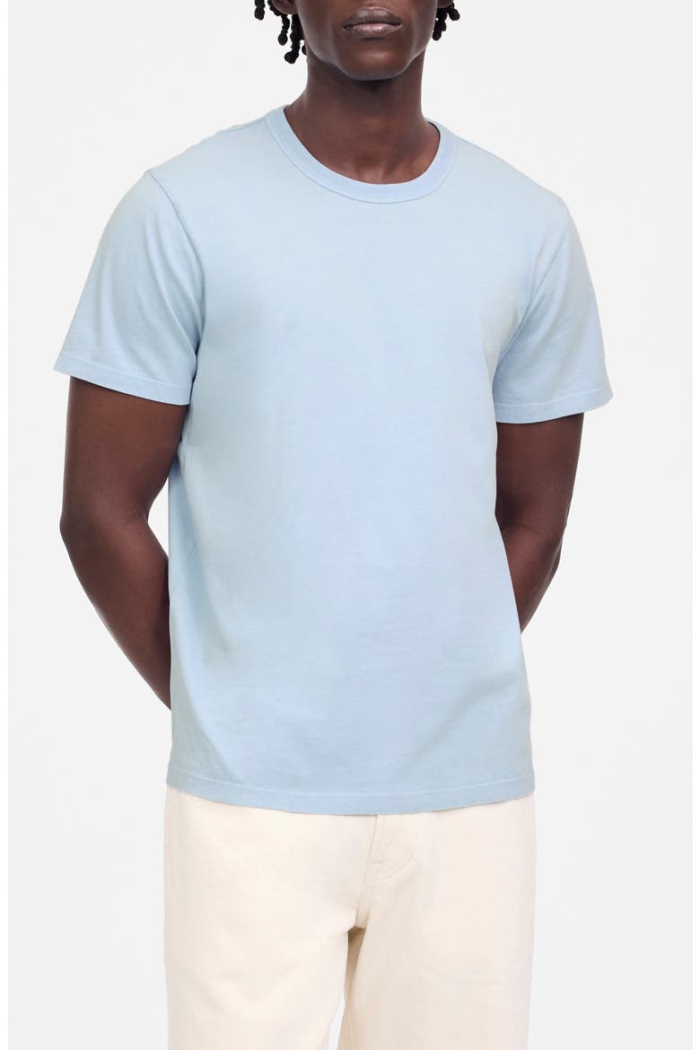 Allday Garment Dyed Cotton T-Shirt, Main, color, WEATHERED SKY