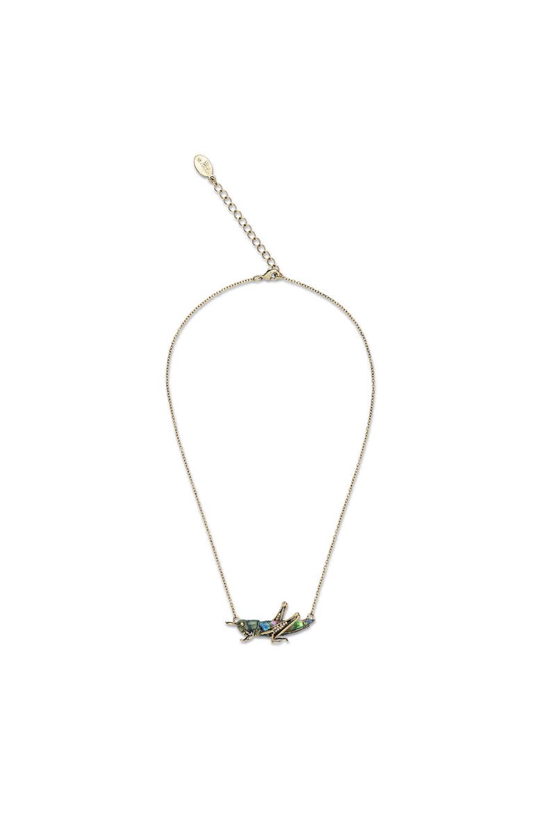 Grass Hopper Necklace, Alternate, color, Grass Hopper