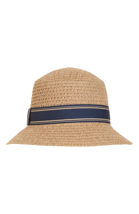 Straw Open Weave Cloche