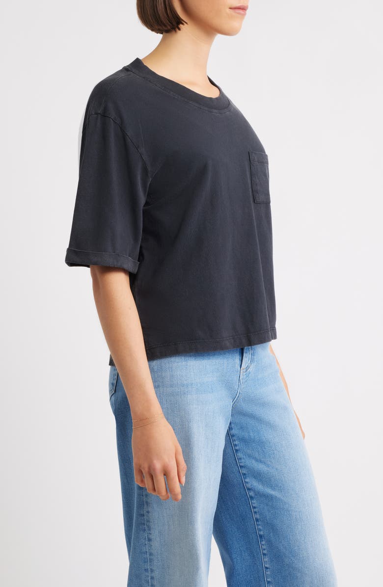 CITY BLUES Coram Crop Oversize T-Shirt, Alternate, color, Black
