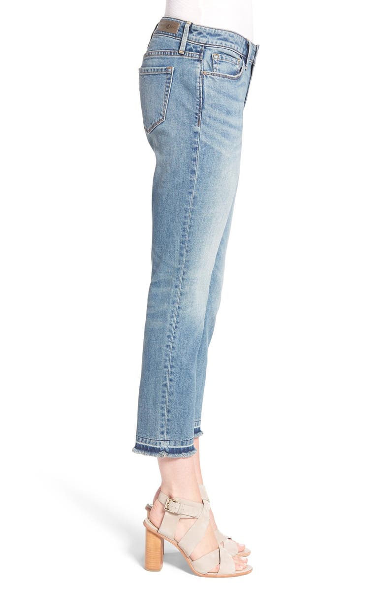 Treasure & Bond Treasure&Bond Release Hem Crop Straight Leg Jeans, Alternate, color, 