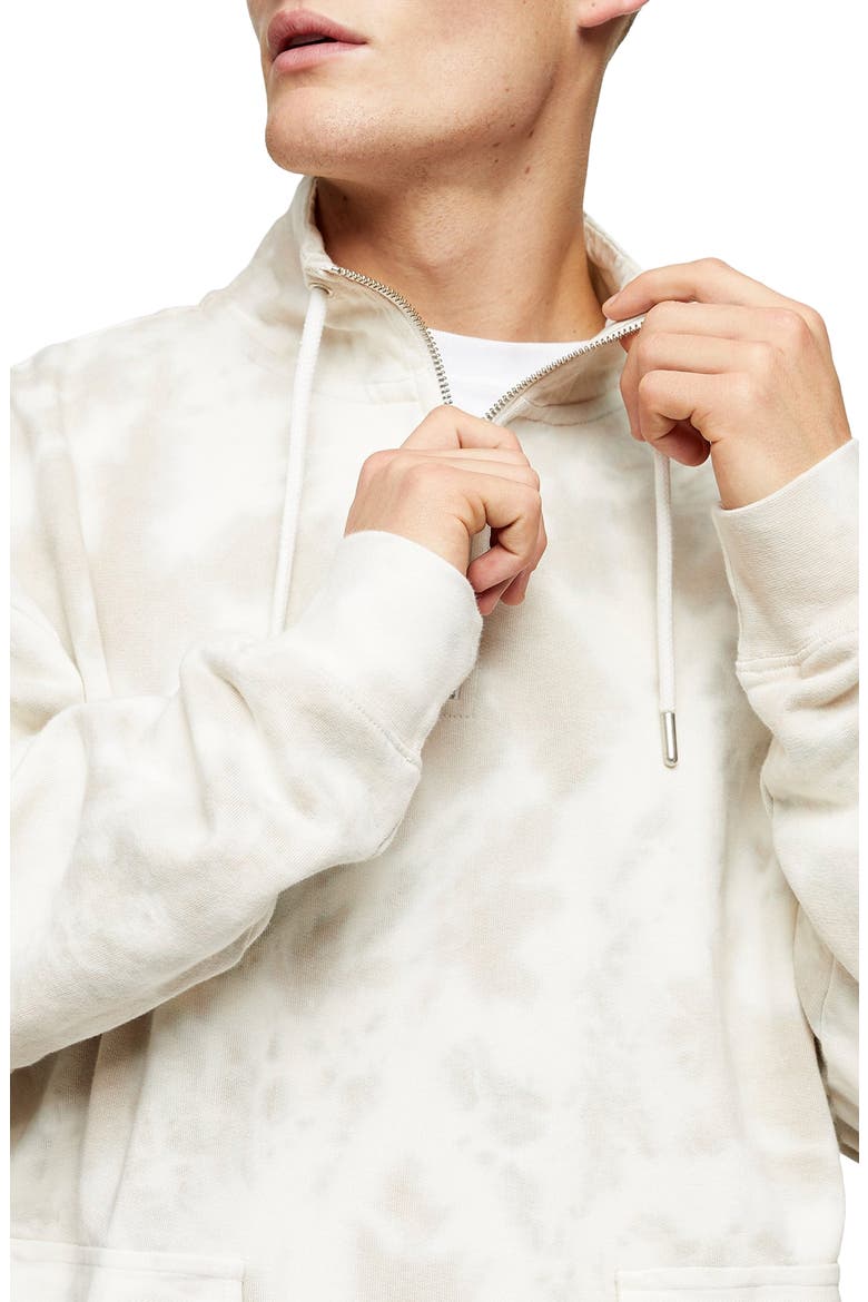 Western Utility Marbled Quarter Zip Pullover, Alternate, color, STONE