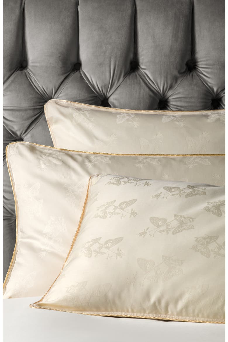Selena Tussah silk pillow, Alternate, color, White