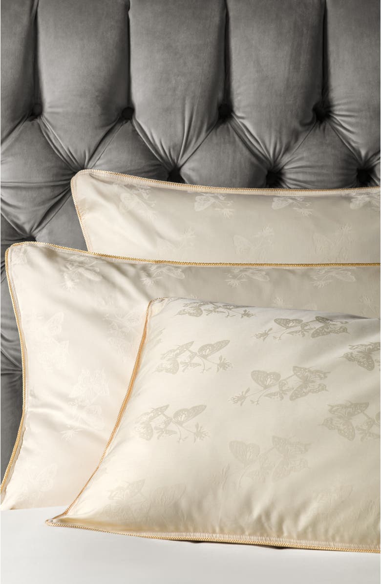 Togas Selena Tussah silk pillow, Alternate, color, White