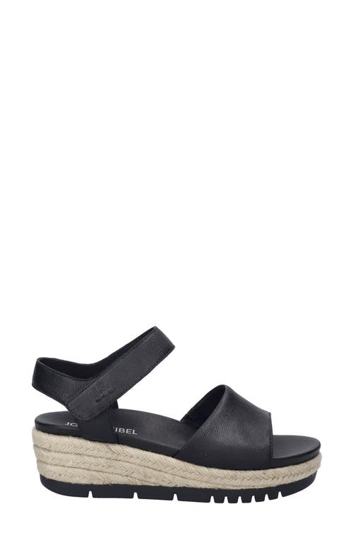 Josef Seibel Miranda Espadrille Wedge Sandal In Black
