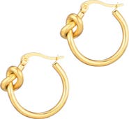 Adornia Knotted Hoop Earrings