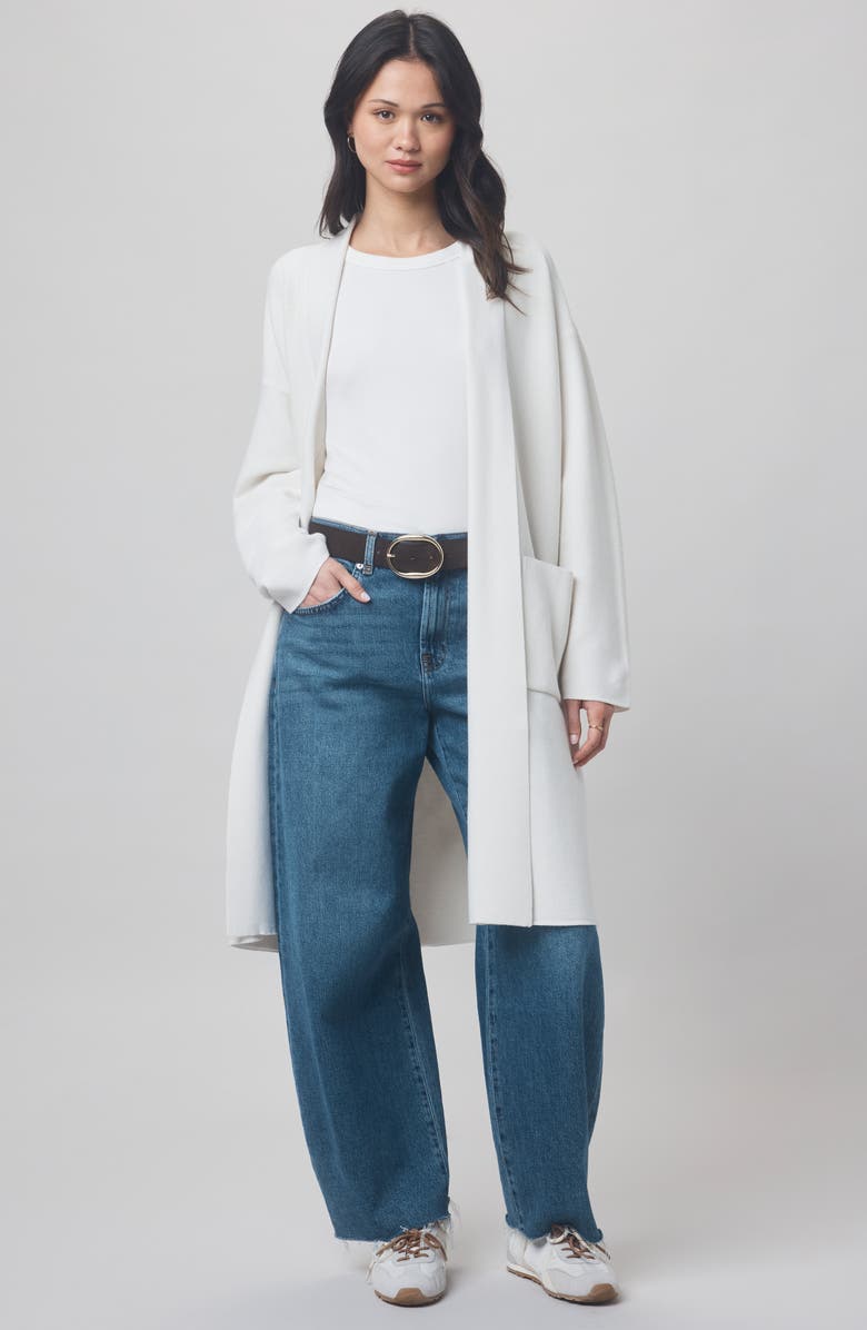 Splendid x @cellajaneblog Long Sleeve Layering T-Shirt, Alternate, color, Snow