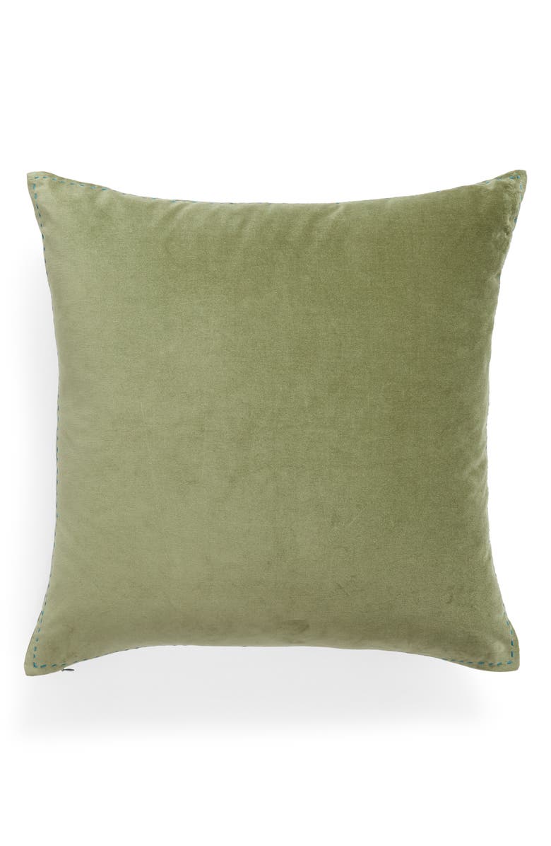 NORDSTROM AT HOME Ticking Border Accent Pillow, Main, color,