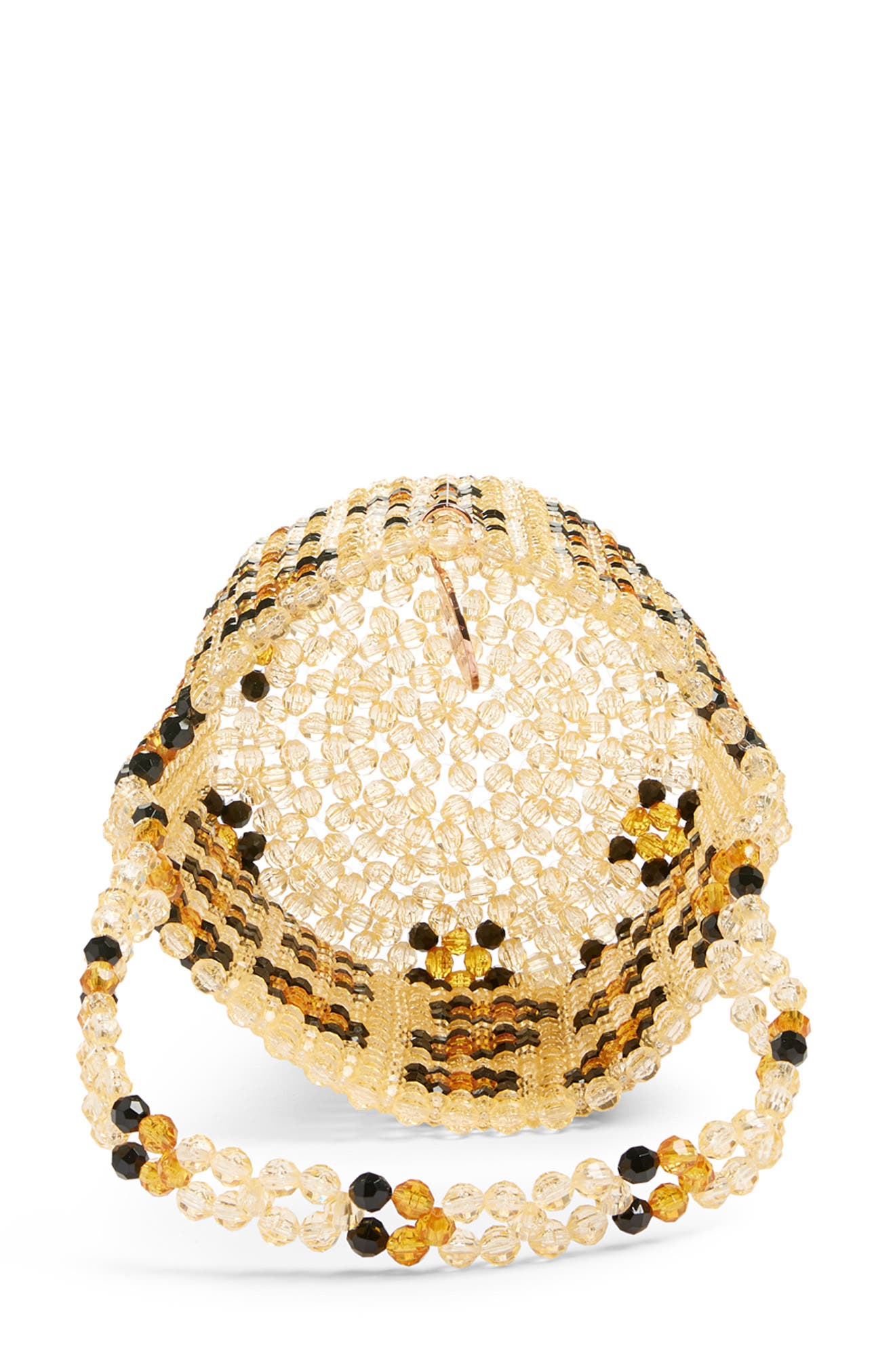 Susan Alexandra Leopard Beaded Bucket Bag, Alternate, color, 