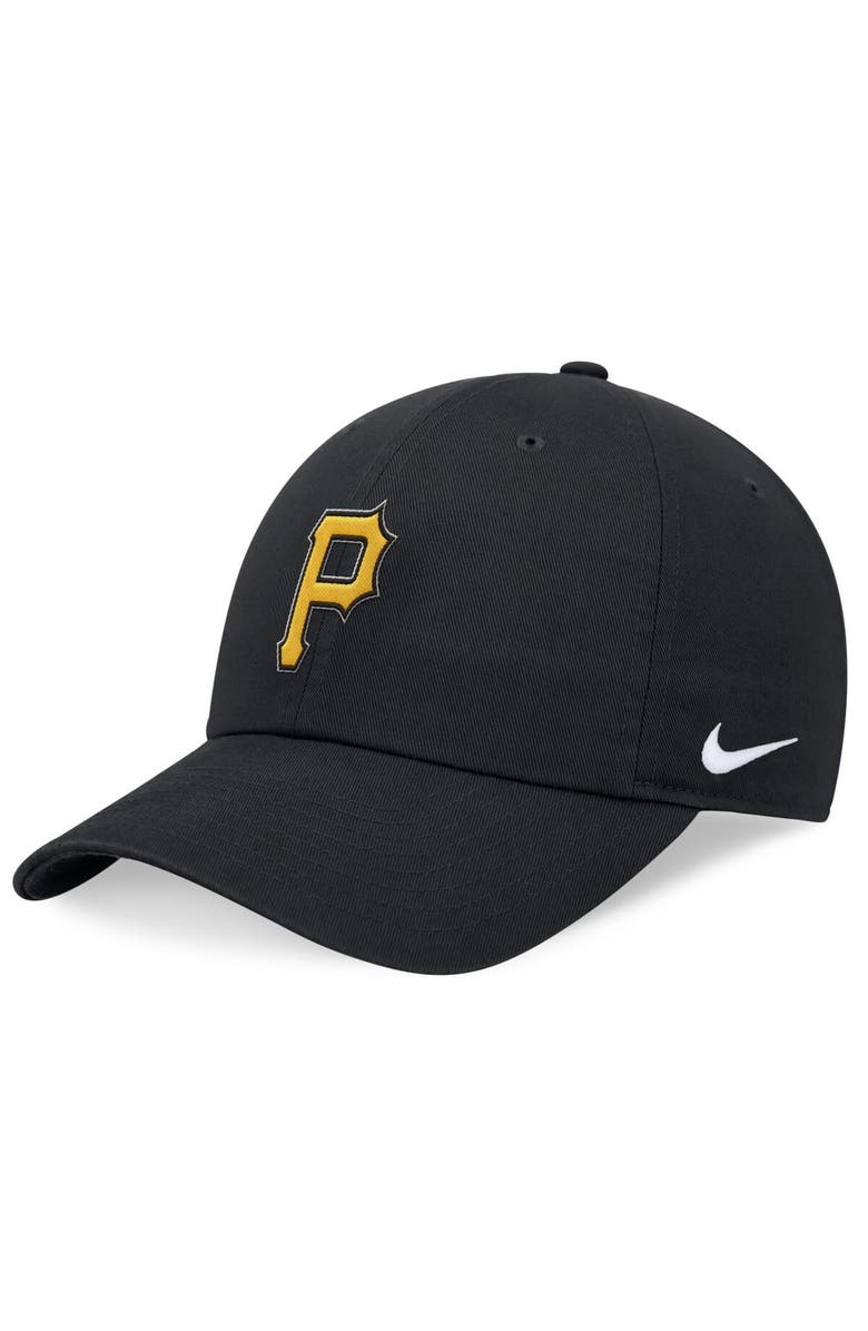 Nike Men's Nike Black Pittsburgh Pirates Evergreen Club Adjustable Hat, Main, color, 
