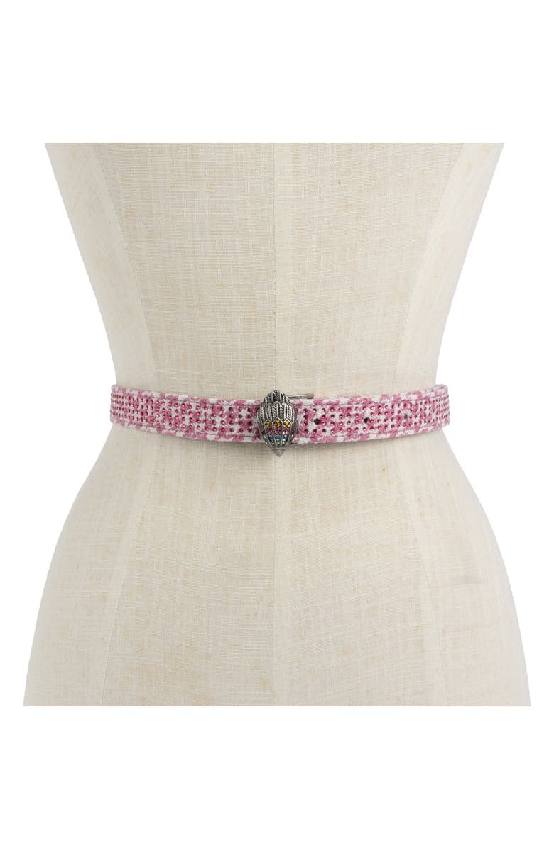 Kurt Geiger London Crystal Houndstooth Belt, Alternate, color,