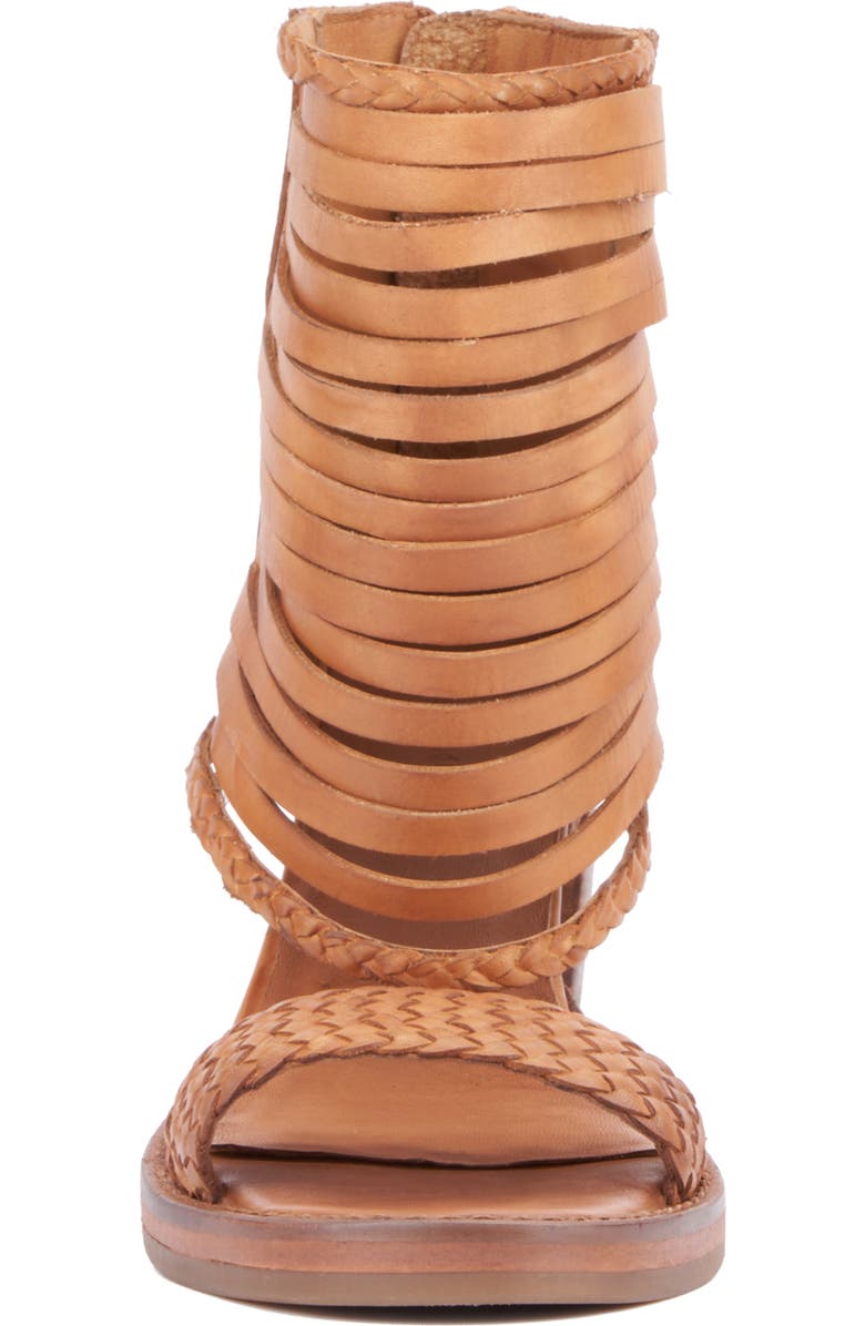 VINTAGE FOUNDRY Leila Fringe Sandal, Alternate, color, Tan