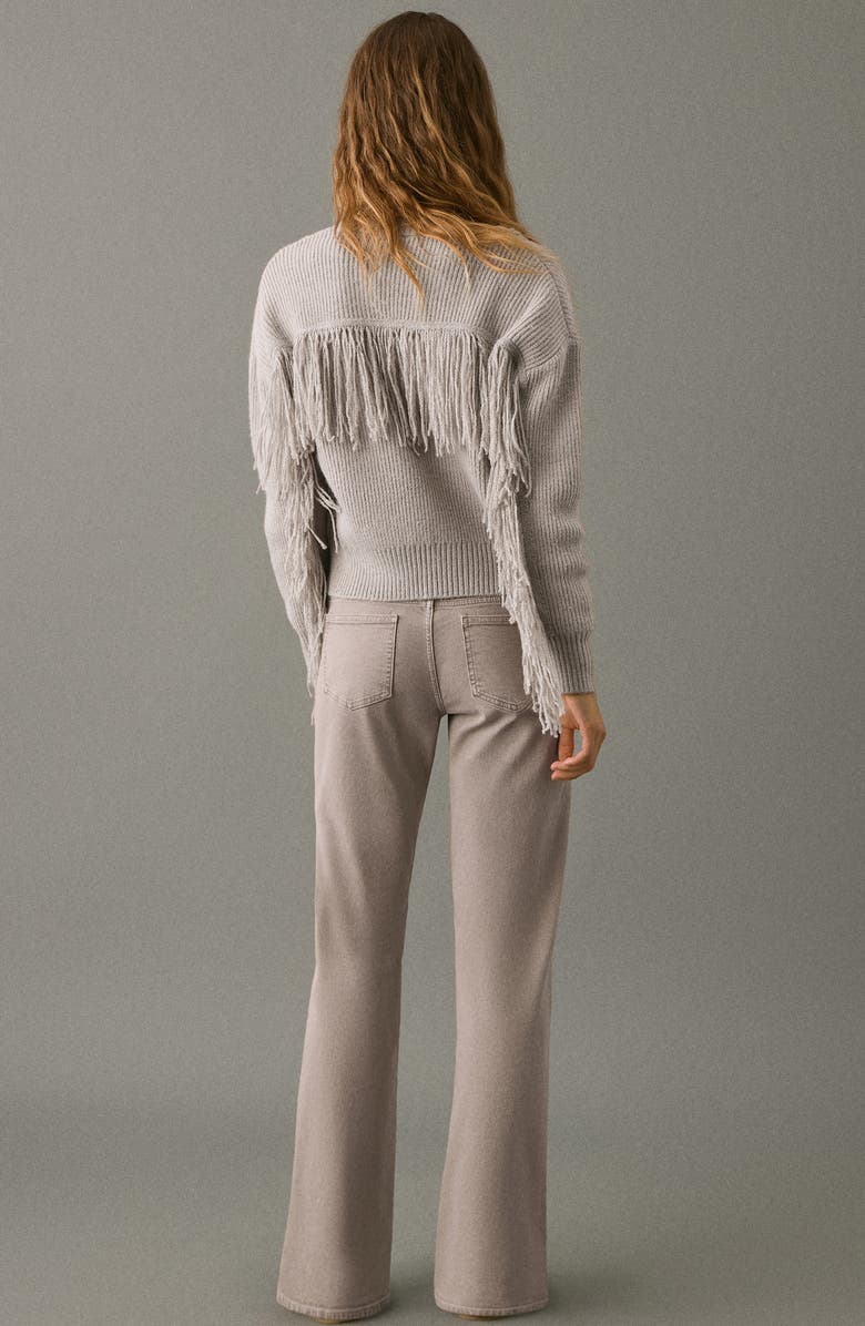 MANGO TEEN Low Rise Stud Wide Leg Jeans, Alternate, color, Medium Brown