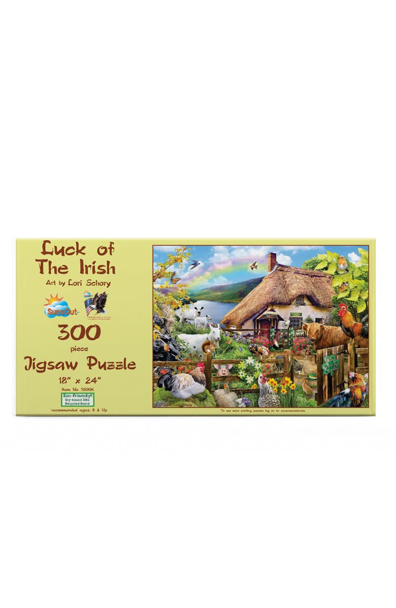 Sunsout Luck of the Irish 300 piece Jigsaw Puzzle for Adults, Alternate, color, Multicolor