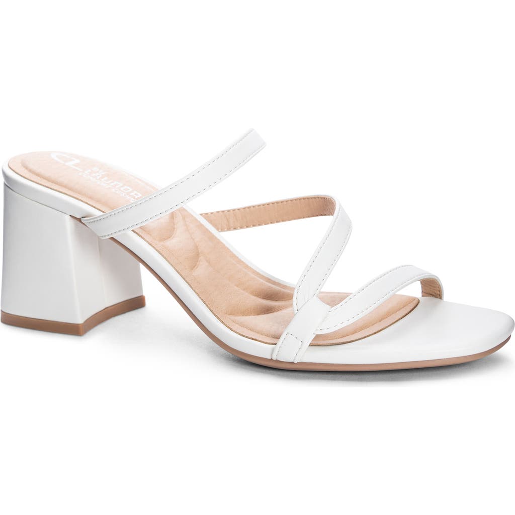 Cl By Laundry Blaine Block Heel Sandal In White
