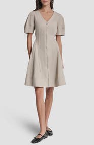 DKNY Poplin Fit & Flare Dress