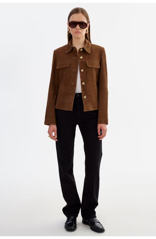 Lamarque Jolene Suede Jacket In Multi