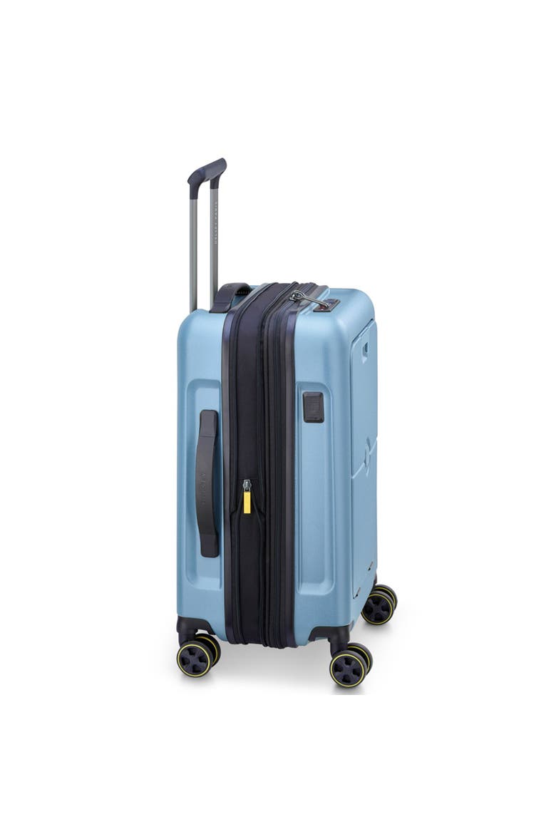 Turenne 2.0 Hardside 22" Carry On Spinner Luggage With Front Pocket, Alternate, color, Blue Grey