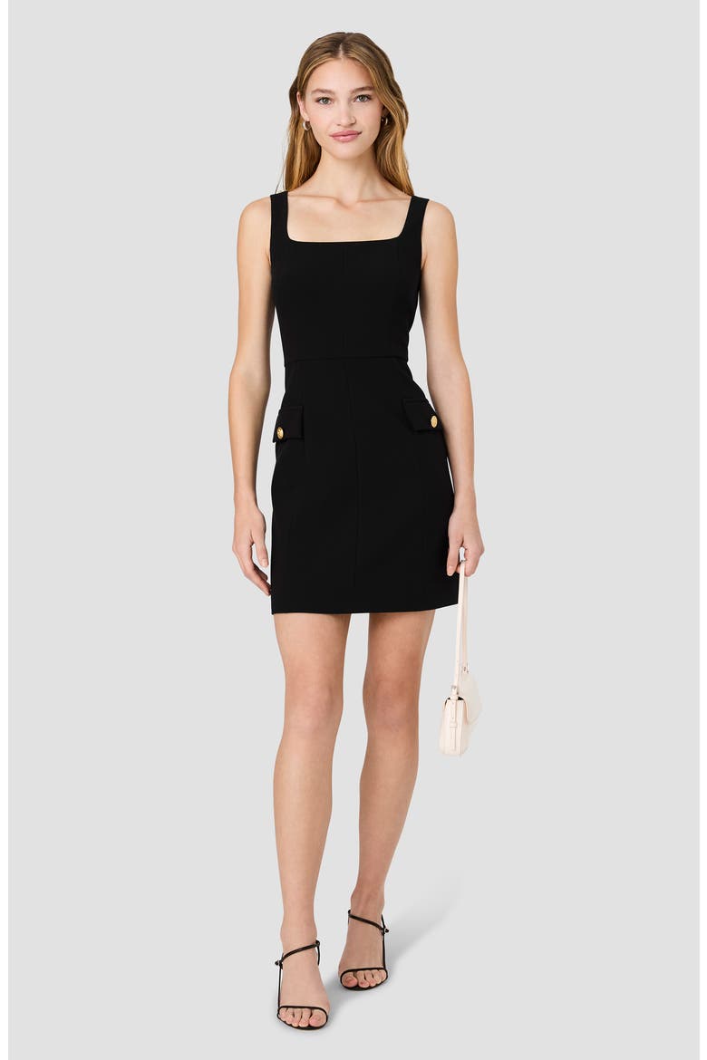 Azra Sleeveless Minidress, Alternate, color, BLACK