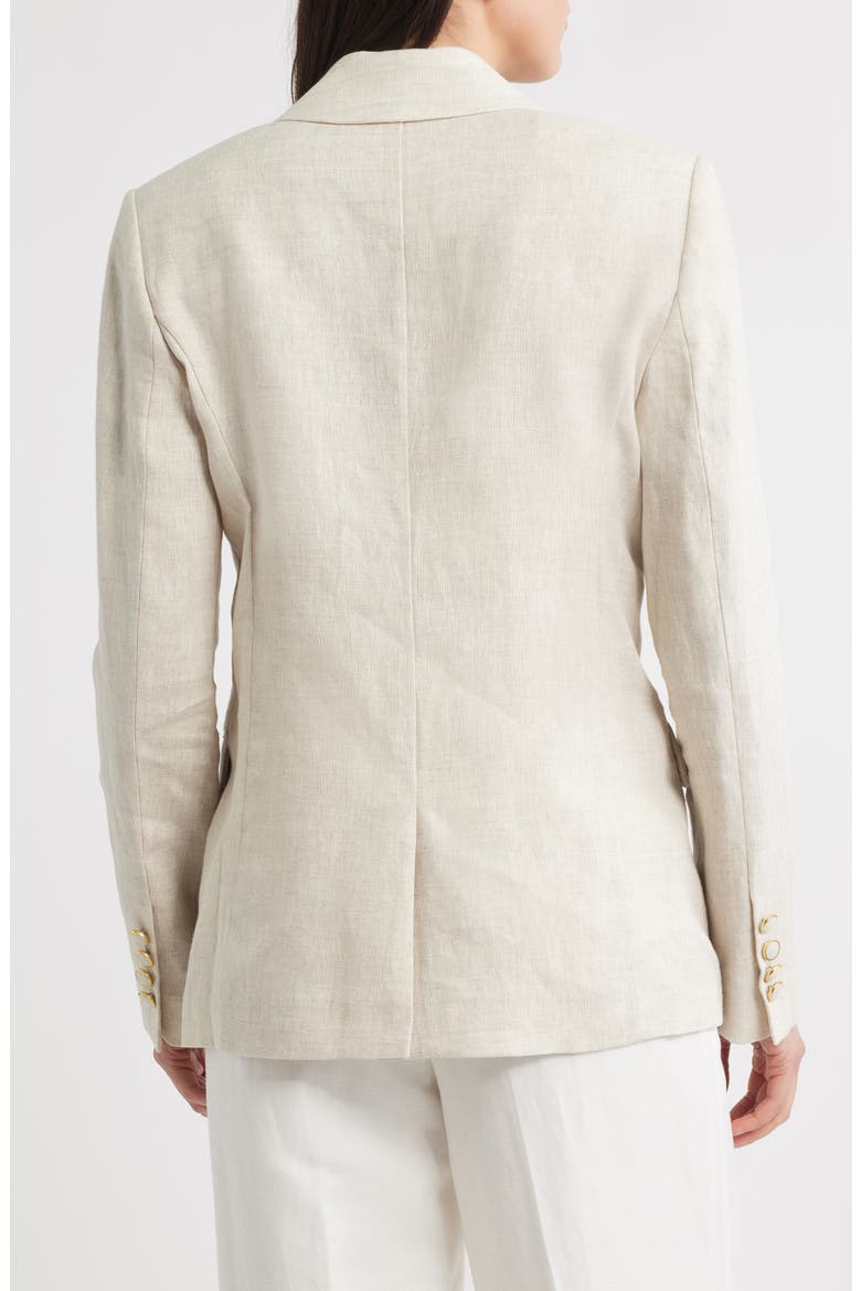 Alexa Linen Blazer, Alternate, color, NATURAL