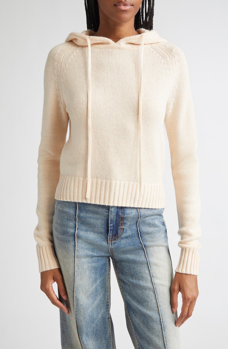 Zimmermann Wool & Cashmere Hoodie Sweater, Main, color, 
