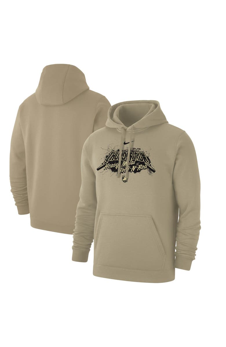 Nike Men's Nike Gold Army Black Knights 2023 Rivalry Collection Heavy Metal Club Fleece Pullover Hoodie, Main, color, Gold