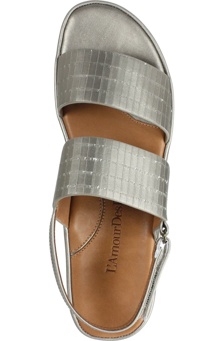 L'Amour des Pieds Abruzzo Slingback Platform Wedge Sandal, Alternate, color,