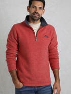 Weird Fish Newark 1/4 Zip Grid Fleece