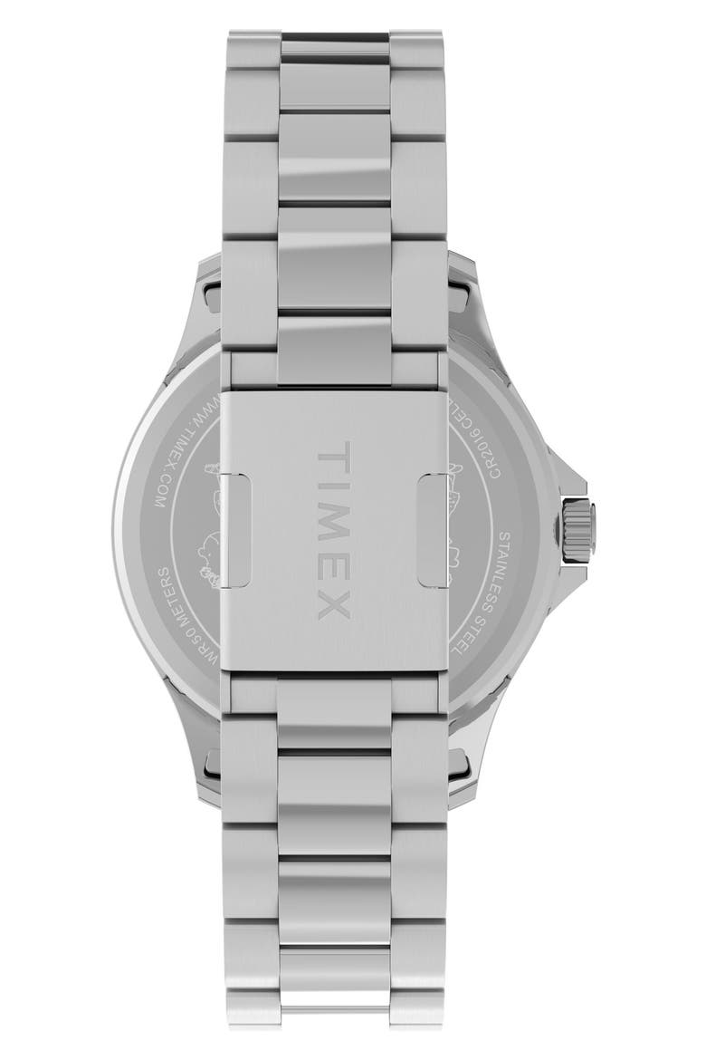 Peanuts® x Timex Snoopy Soccer 41mm Staineless Steel Watch, Alternate, color, BLUE/ STAINLESS STEEL
