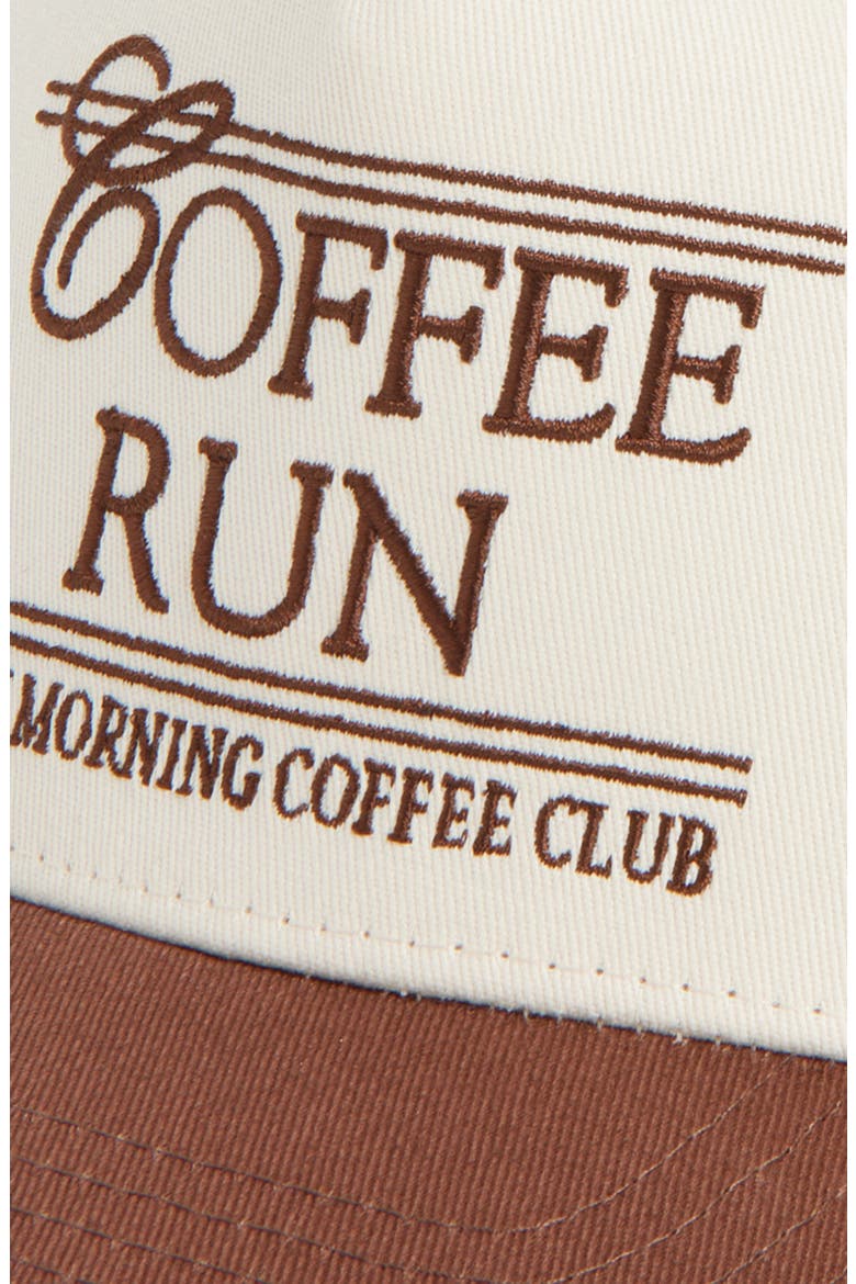 Coffee Run Canvas Snapback Baseball Cap, Alternate, color, BROWN