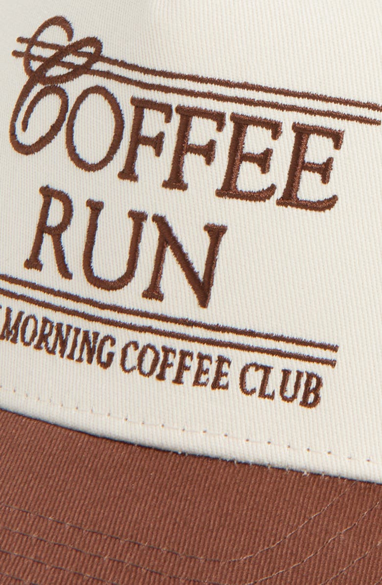 KenzKustomz Coffee Run Canvas Snapback Baseball Cap, Alternate, color, Brown