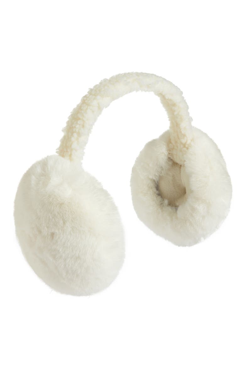 Fleece Earmuff, Main, color, IVORY