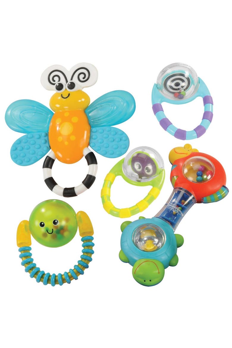 Grasp & Explore Rattle Set - Set of 5, Main, color, Multicolor