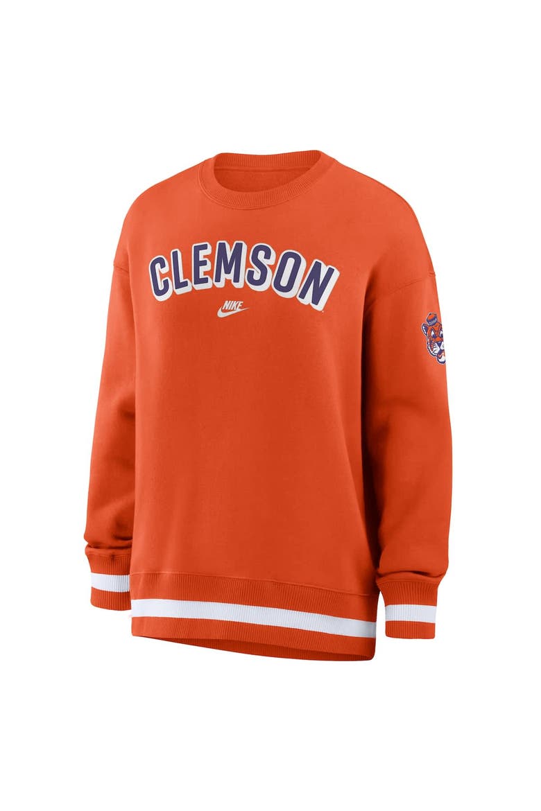 Women's Nike Orange Clemson Tigers Oversized Legacy Phoenix Sweatshirt, Alternate, color, Orange