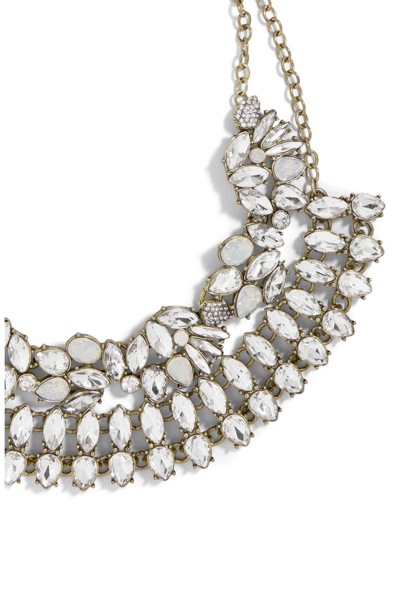 Evangeline Crystal Statement Necklace, Alternate, color, SILVER