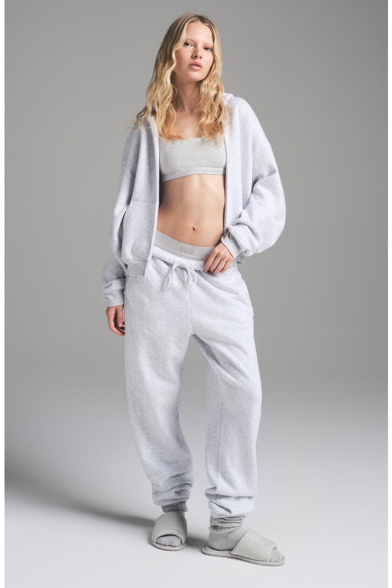 Cotton Fleece Blend Classic Joggers, Alternate, color, LIGHT HEATHER GREY