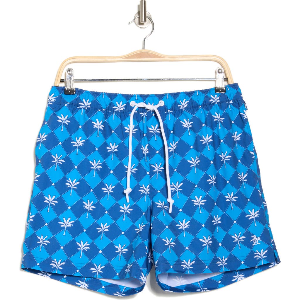 Original Penguin Print Volley Swim Trunks