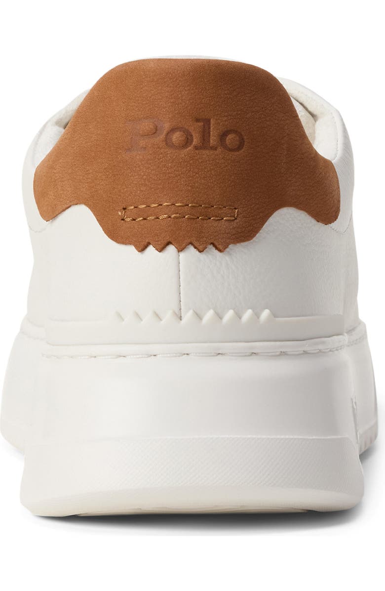 Polo Ralph Lauren Court Sneaker, Alternate, color, Off White/Tan