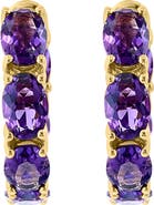 EFFY 14K Yellow Gold ,Amethyst Earrings