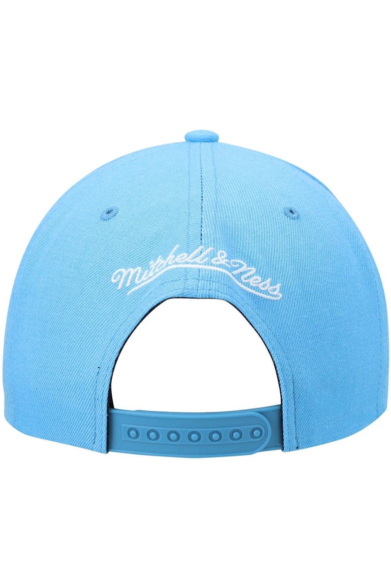 Men's Mitchell & Ness Powder Blue Los Angeles Lakers Hardwood Classics Team Ground 2.0 Snapback Hat, Alternate, color, Light Blue