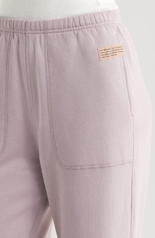 Lunya Reversible Straight Leg Sweatpants In Dawning Mist