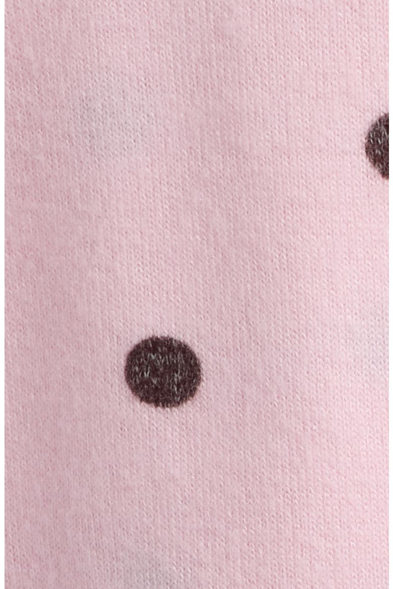 Lucy Spotted Pink Hoodie, Alternate, color, BALLET PINK
