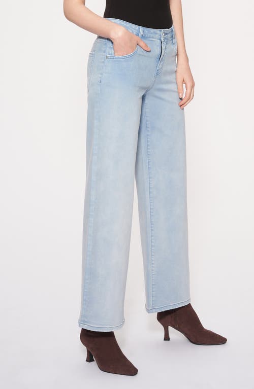 Bayeas Luna Mid Rise Wide Leg Pants In Gradient Blue In Blue