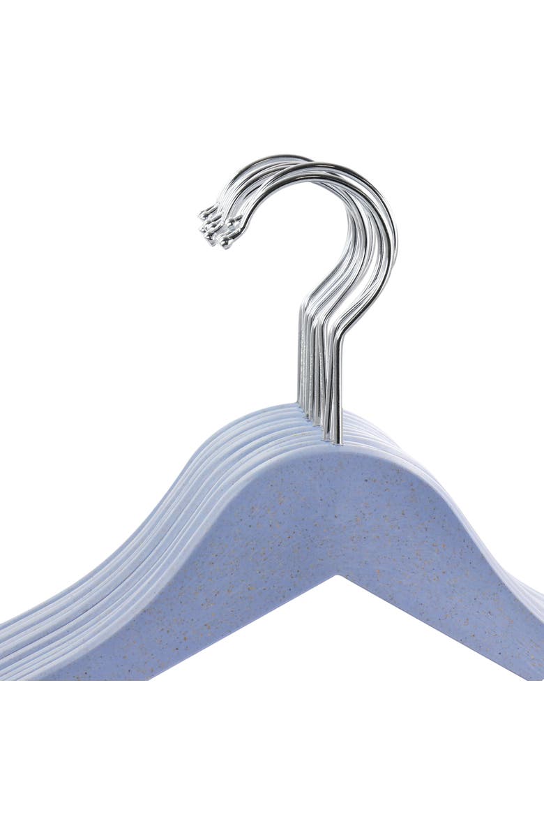 20 Piece Eco Friendly Coat Hangers, Alternate, color, Blue