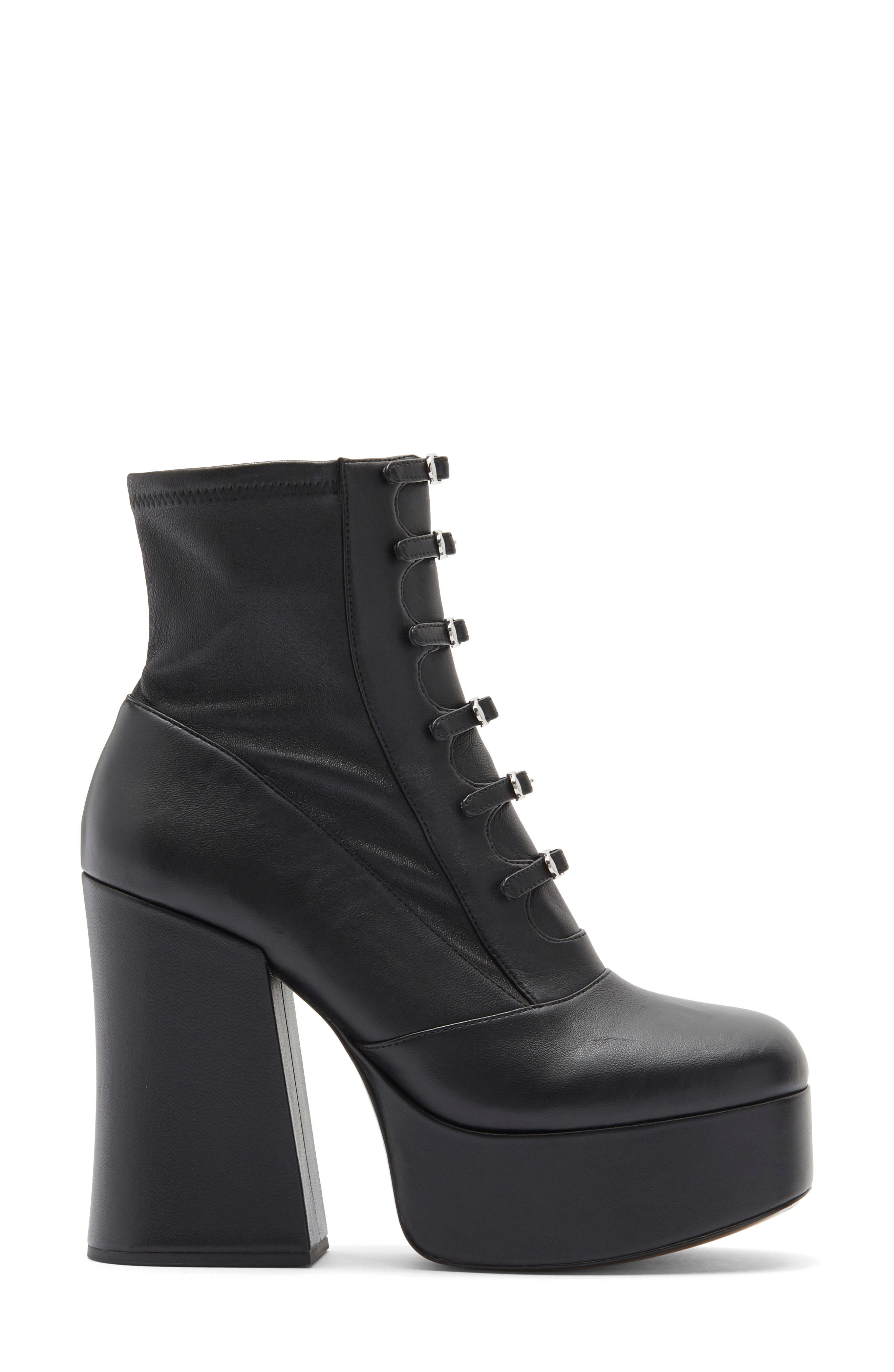 The Kiki Stretch Ankle Boot, Alternate, color, BLACK