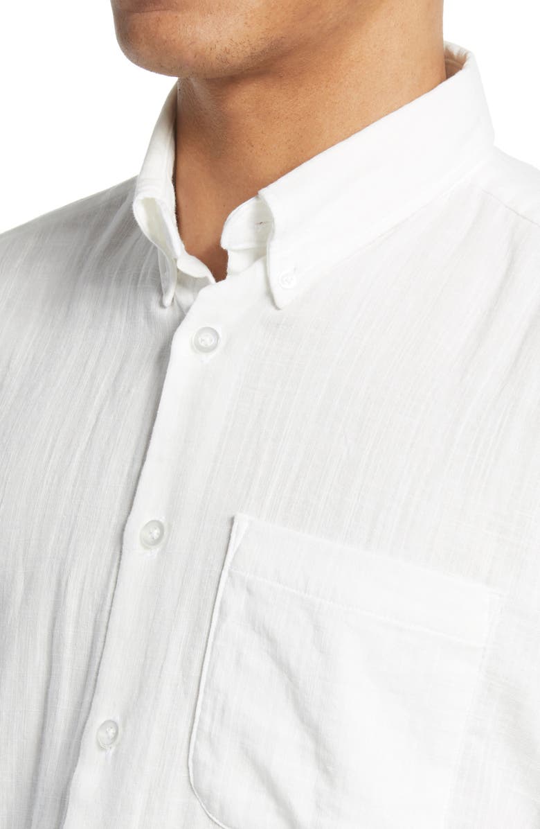 Naked & Famous Denim Slim Fit Double Weave Button-Down Shirt, Alternate, color,