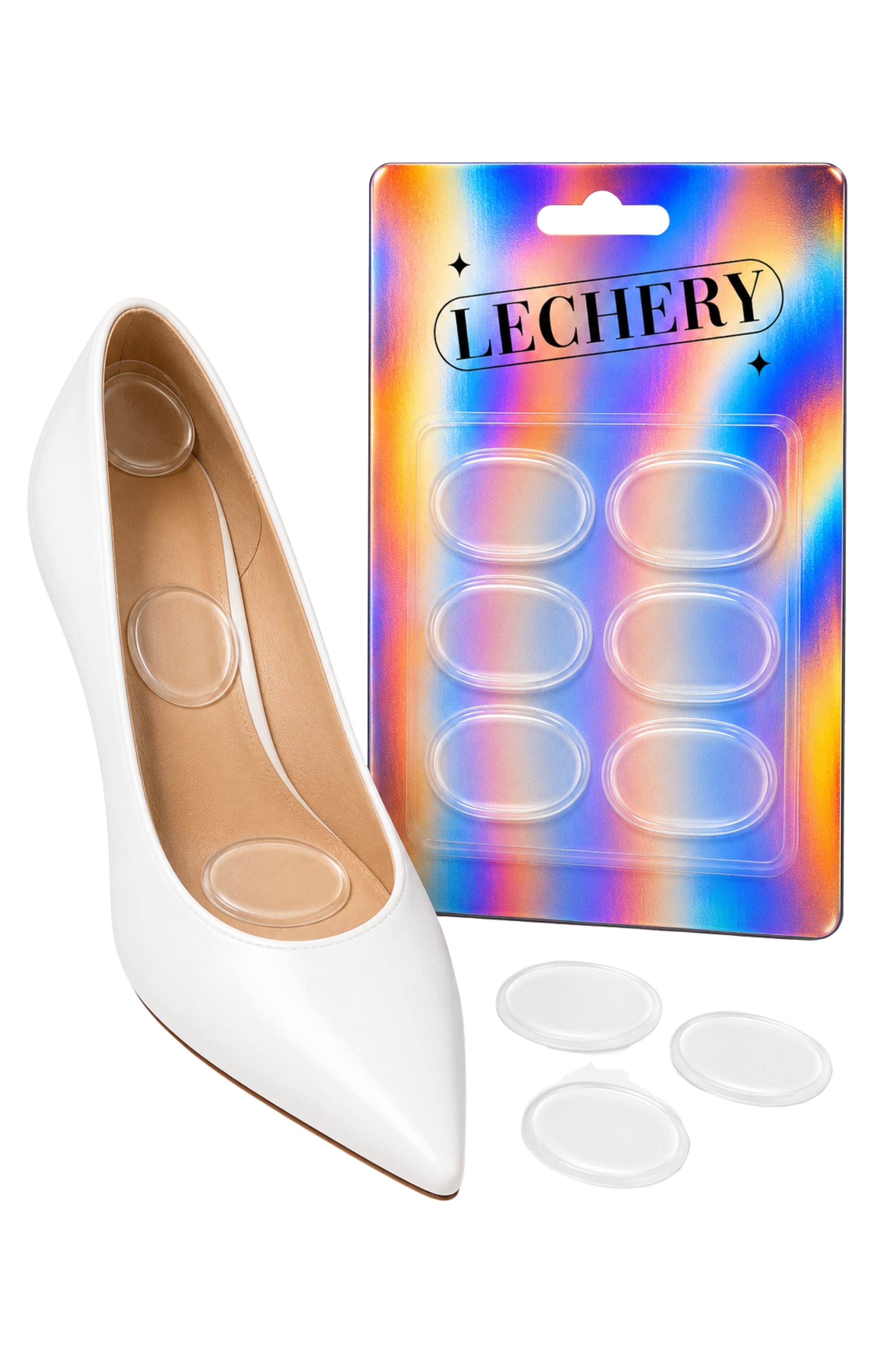 2 Sheets Of 12 Shoe Cushion Dots, Main, color, Clear
