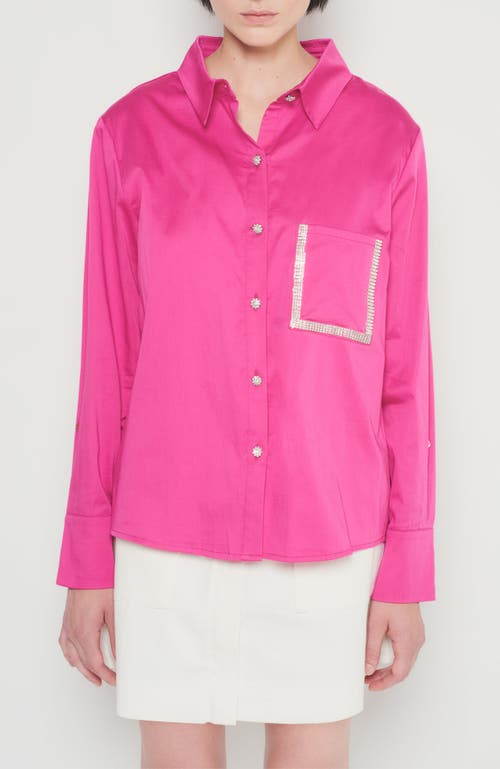 As By Df Valentina Blouse In Magenta