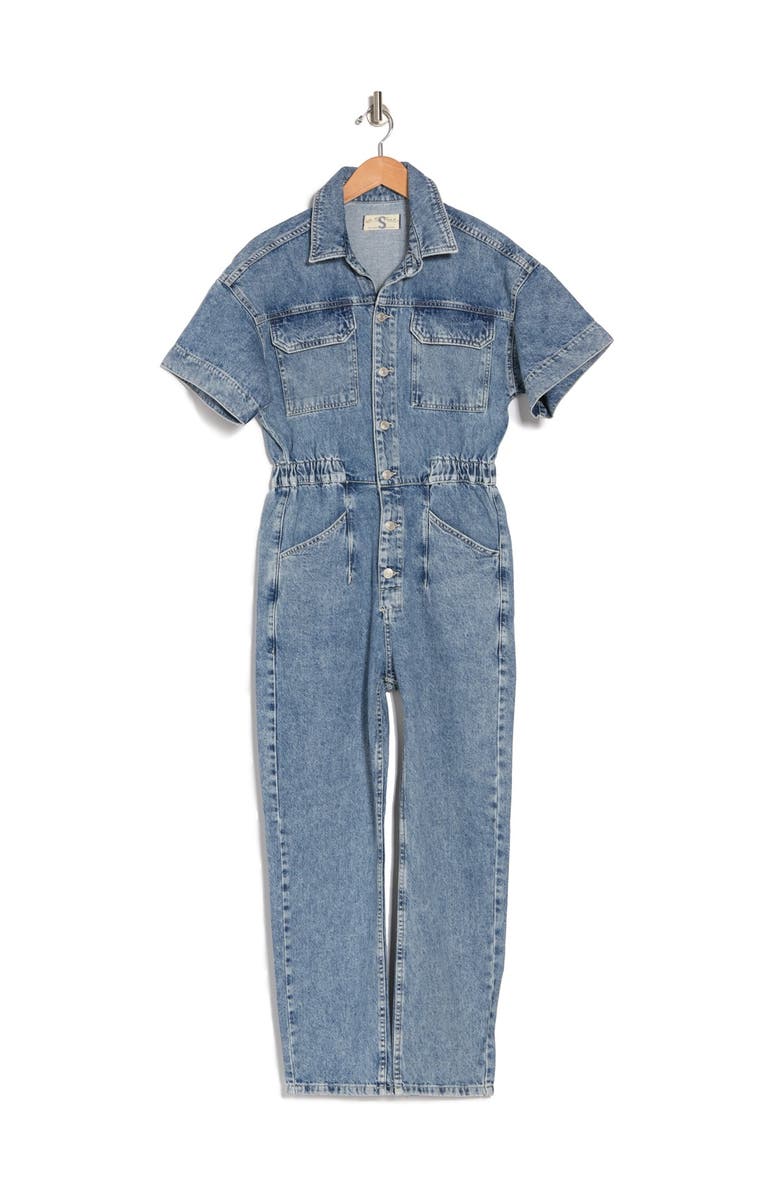 Free People We the Free Marci Denim Jumpsuit, Main, color,